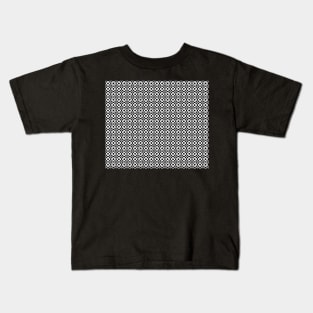 Decorative Black and White Pattern Kids T-Shirt